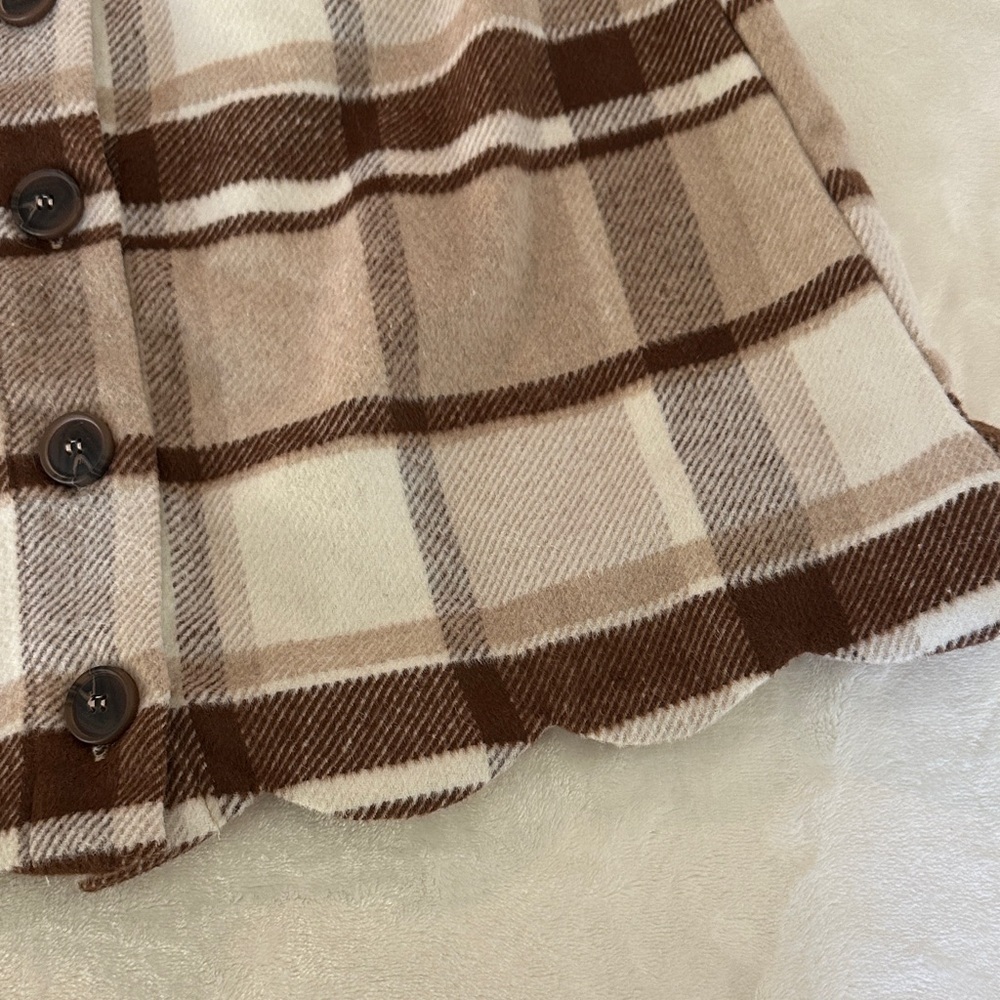 blu pepper Plaid Button-Front Skirt - Picture 3 of 8